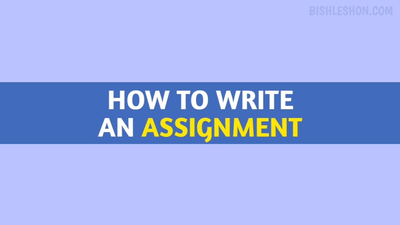 how to write an assignment quickly